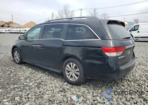2014 Honda Odyssey Exl z USA, uszkodzony, nr VIN 5FNRL5H62EB041582